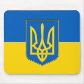 Mousepad mit der Flagge der Ukraine (Vorne)