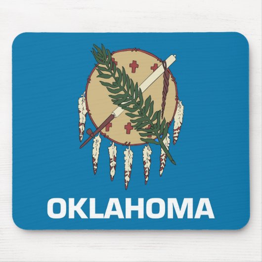 Mousepad mit der Flagge des Staat Oklahoma - USA (Vorne)