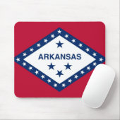 Mousepad mit der Flagge von Arkansas Staat - USA (Mit Mouse)