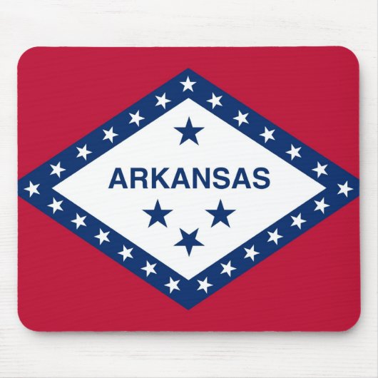 Mousepad mit der Flagge von Arkansas Staat - USA (Vorne)