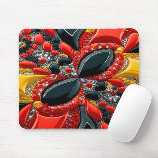 Mousepad mit Deutschland Colors Design (Mit Mouse)