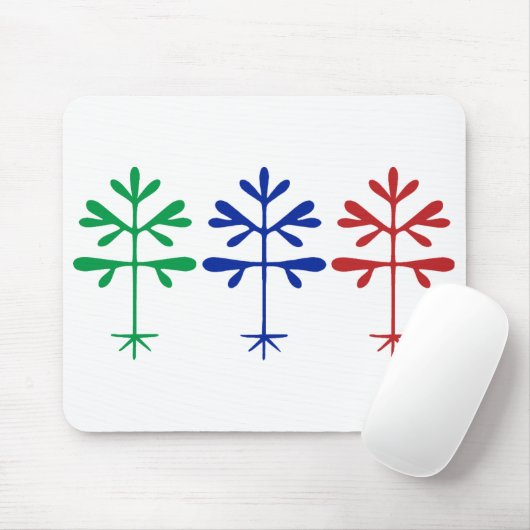 Mousepad mit Dreifach-Sapling-Grafik (Mit Mouse)