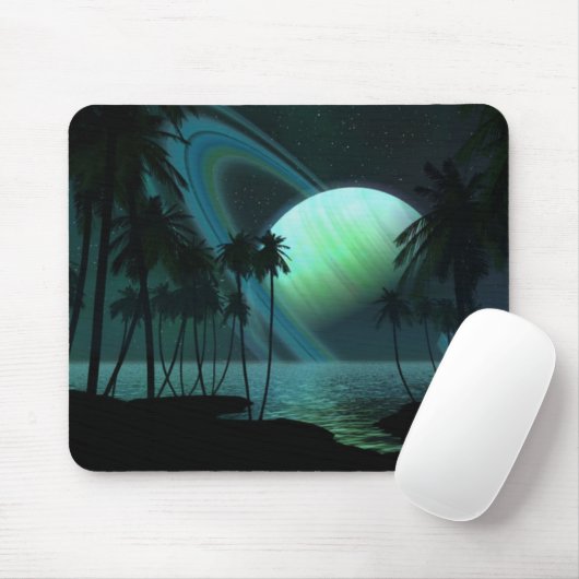 Mousepad mit einem Planeten (Mit Mouse)