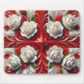 Mousepad mit englischer Rose Design (Vorne)