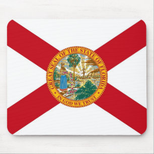Mousepad mit Fahne des Staat Florida - USA