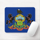 Mousepad mit Fahne des Staat Pennsylvania - USA (Mit Mouse)