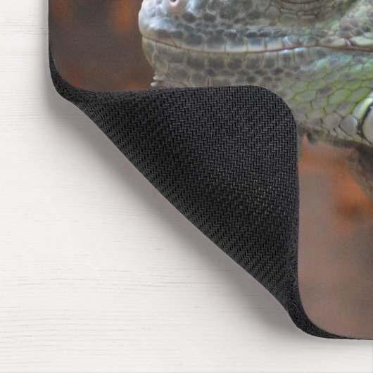 Mousepad mit farbiger Iguana-Eidechse (Ecke)