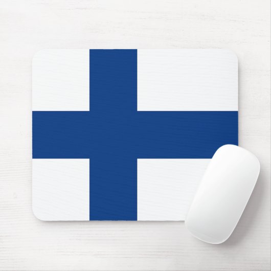 Mousepad mit finnischer Flagge (Mit Mouse)