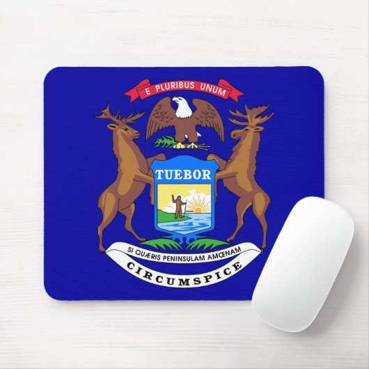 Mousepad mit Flag von Michigan Staat - USA (Mit Mouse)