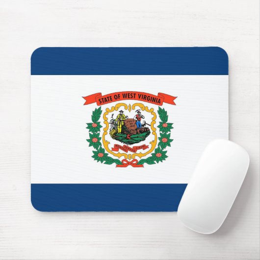 Mousepad mit Flag West Virginia Staat - USA (Mit Mouse)