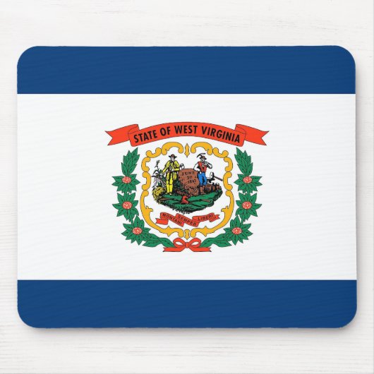 Mousepad mit Flag West Virginia Staat - USA (Vorne)