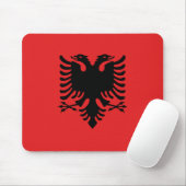 Mousepad mit Flagge Albaniens (Mit Mouse)