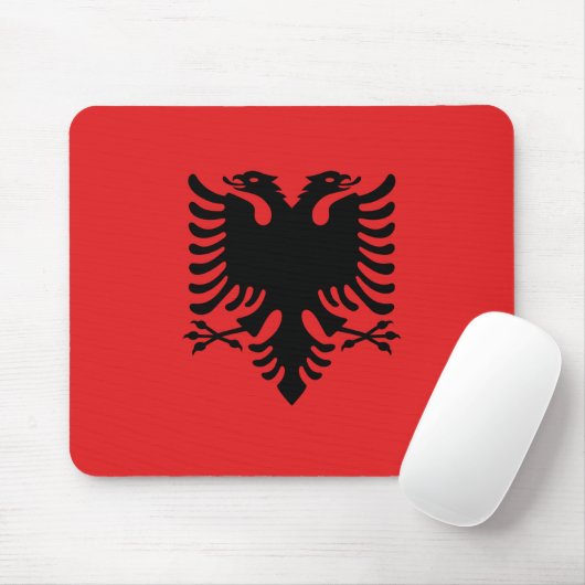Mousepad mit Flagge Albaniens (Mit Mouse)