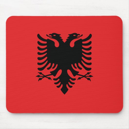 Mousepad mit Flagge Albaniens (Vorne)