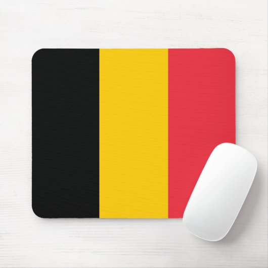 Mousepad mit Flagge Belgiens (Mit Mouse)