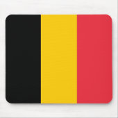 Mousepad mit Flagge Belgiens (Vorne)