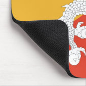 Mousepad mit Flagge Bhutans (Ecke)
