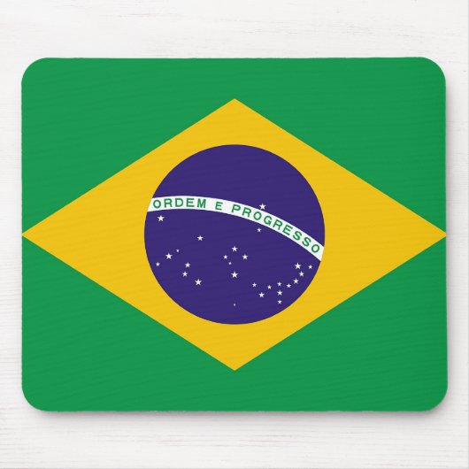 Mousepad mit Flagge Brasiliens (Vorne)