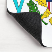 Mousepad mit Flagge der Jungfrau - USA (Ecke)