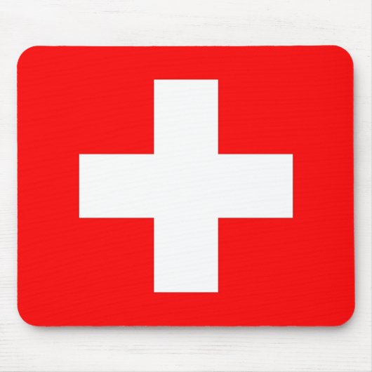 Mousepad mit Flagge der Schweiz (Vorne)