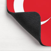 Mousepad mit Flagge der Türkei (Ecke)