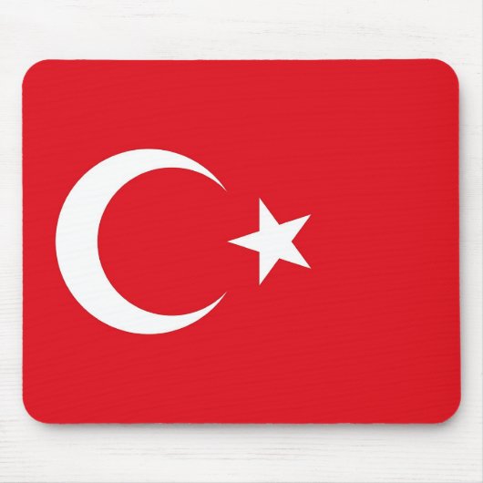 Mousepad mit Flagge der Türkei (Vorne)