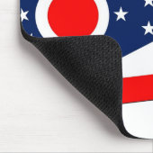 Mousepad mit Flagge des Ohio-Staat - USA (Ecke)