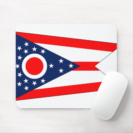 Mousepad mit Flagge des Ohio-Staat - USA (Mit Mouse)