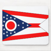 Mousepad mit Flagge des Ohio-Staat - USA (Vorne)