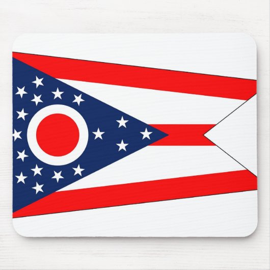Mousepad mit Flagge des Ohio-Staat - USA (Vorne)