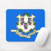 Mousepad mit Flagge des Staat Connecticut - USA (Mit Mouse)
