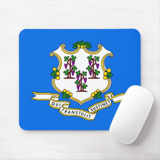 Mousepad mit Flagge des Staat Connecticut - USA (Mit Mouse)