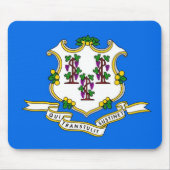 Mousepad mit Flagge des Staat Connecticut - USA (Vorne)