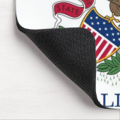 Mousepad mit Flagge des Staat Illinois - USA (Ecke)