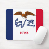 Mousepad mit Flagge des Staat Iowa - USA (Mit Mouse)