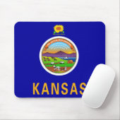 Mousepad mit Flagge des Staat Kansas - USA (Mit Mouse)