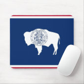 Mousepad mit Flagge des Wyoming-Staat - USA (Mit Mouse)