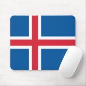 Mousepad mit Flagge Islands (Mit Mouse)