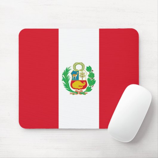 Mousepad mit Flagge Perus (Mit Mouse)