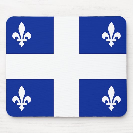 Mousepad mit Flagge Quebec, Kanada (Vorne)