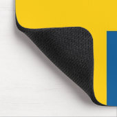 Mousepad mit Flagge Schwedens (Ecke)