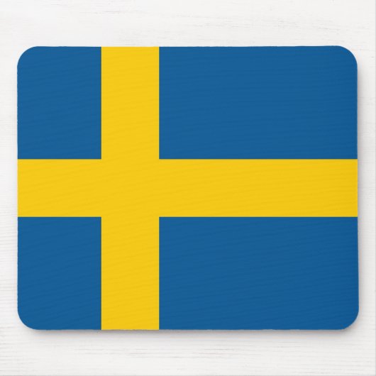 Mousepad mit Flagge Schwedens (Vorne)