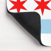 Mousepad mit Flagge von Chicago - USA (Ecke)