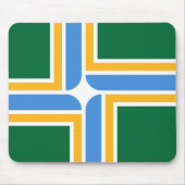 Mousepad mit Flagge von Portland, Oregon (Vorne)