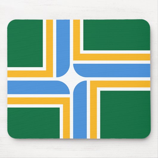Mousepad mit Flagge von Portland, Oregon (Vorne)