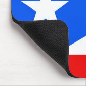 Mousepad mit Flagge von Puerto Rico - USA (Ecke)