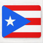 Mousepad mit Flagge von Puerto Rico - USA (Vorne)