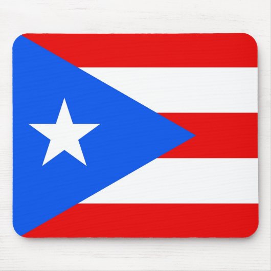 Mousepad mit Flagge von Puerto Rico - USA (Vorne)