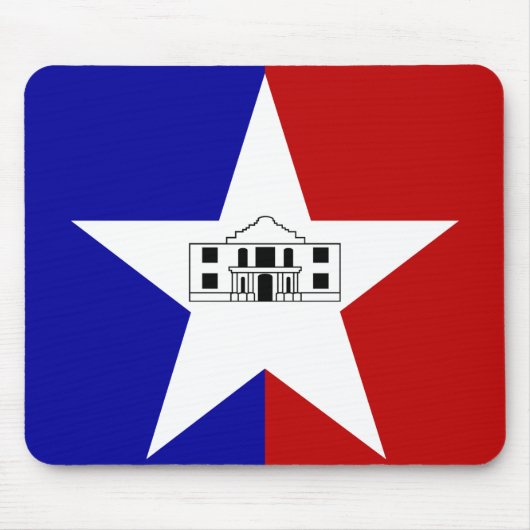 Mousepad mit Flagge von San Antonio, USA (Vorne)