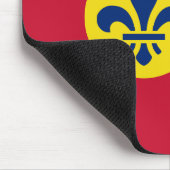 Mousepad mit Flagge von St. Louis, Missouri (Ecke)